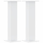 Plantestativer 2 Stk Hvit 30X30X95 Cm Konstruert Tre
