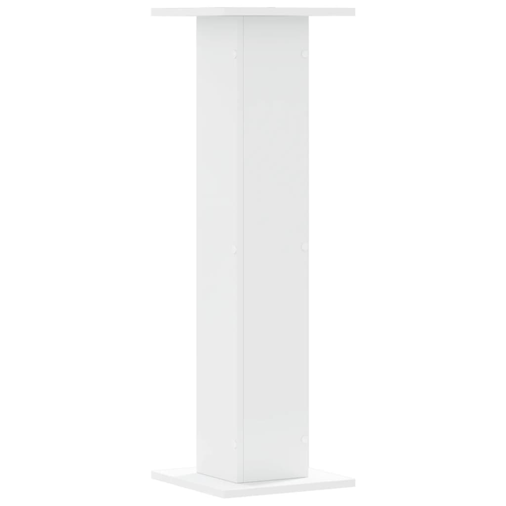 Plantestativer 2 Stk Hvit 30X30X95 Cm Konstruert Tre