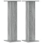 Plantestativer 2 Stk Grå Sonoma 30X30X95 Cm Konstruert Tre