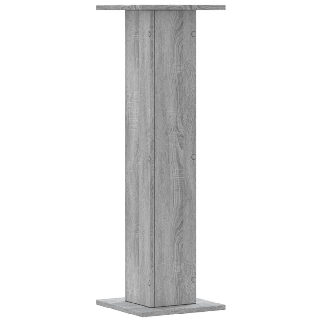 Plantestativer 2 Stk Grå Sonoma 30X30X95 Cm Konstruert Tre