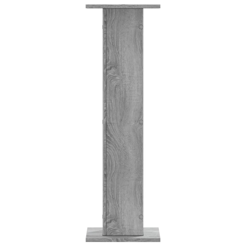 Plantestativer 2 Stk Grå Sonoma 30X30X95 Cm Konstruert Tre
