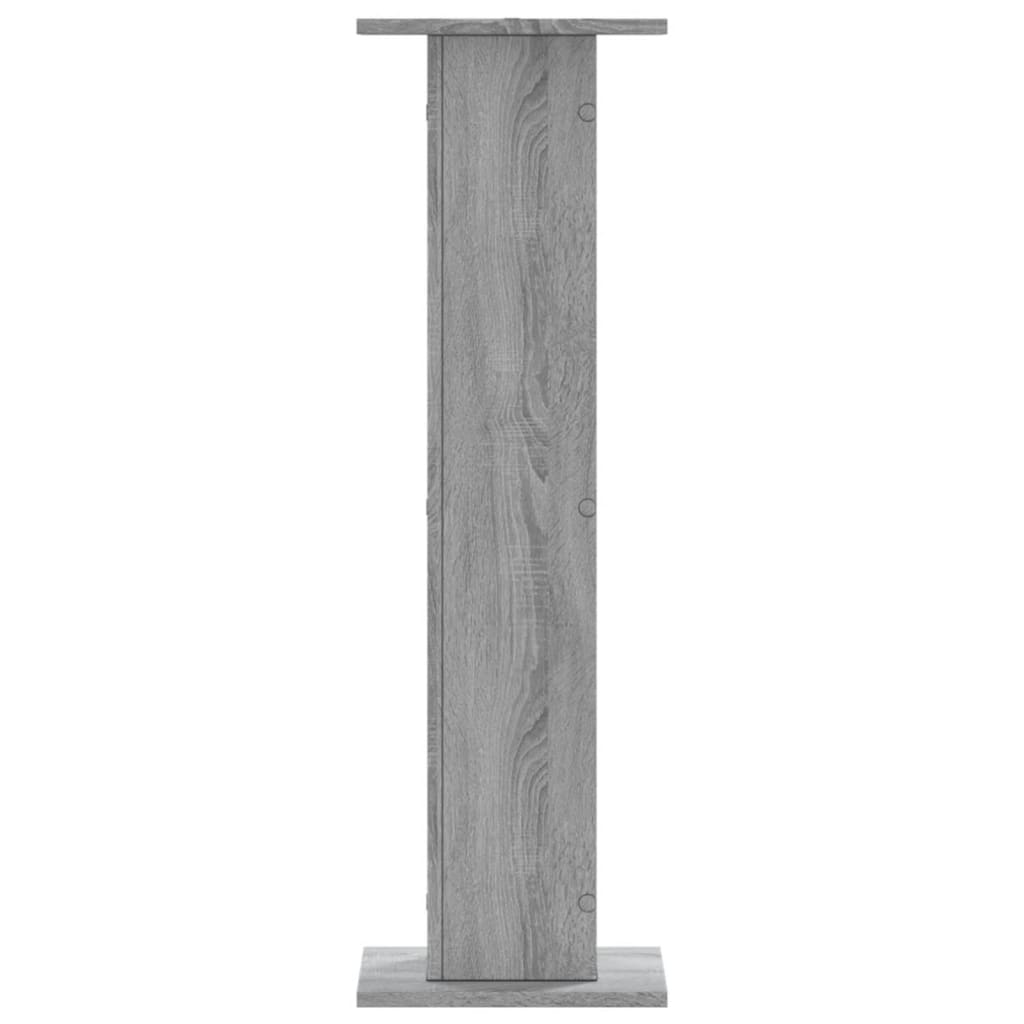Plantestativer 2 Stk Grå Sonoma 30X30X95 Cm Konstruert Tre