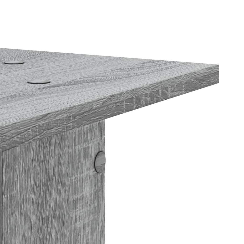 Plantestativer 2 Stk Grå Sonoma 30X30X95 Cm Konstruert Tre