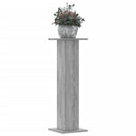 Plantestativer 2 Stk Grå Sonoma 30X30X95 Cm Konstruert Tre