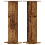 Plantestativer 2 Stk Gammelt Tre 30X30X95 Cm Konstruert Tre