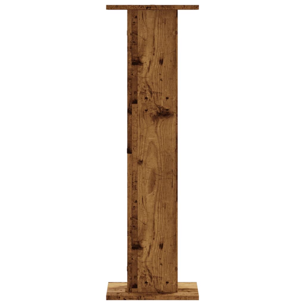 Plantestativer 2 Stk Gammelt Tre 30X30X95 Cm Konstruert Tre