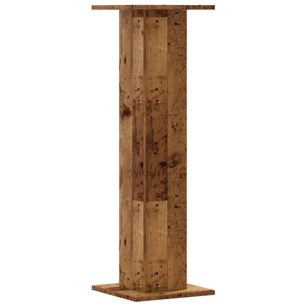 Plantestativer 2 Stk Gammelt Tre 30X30X95 Cm Konstruert Tre
