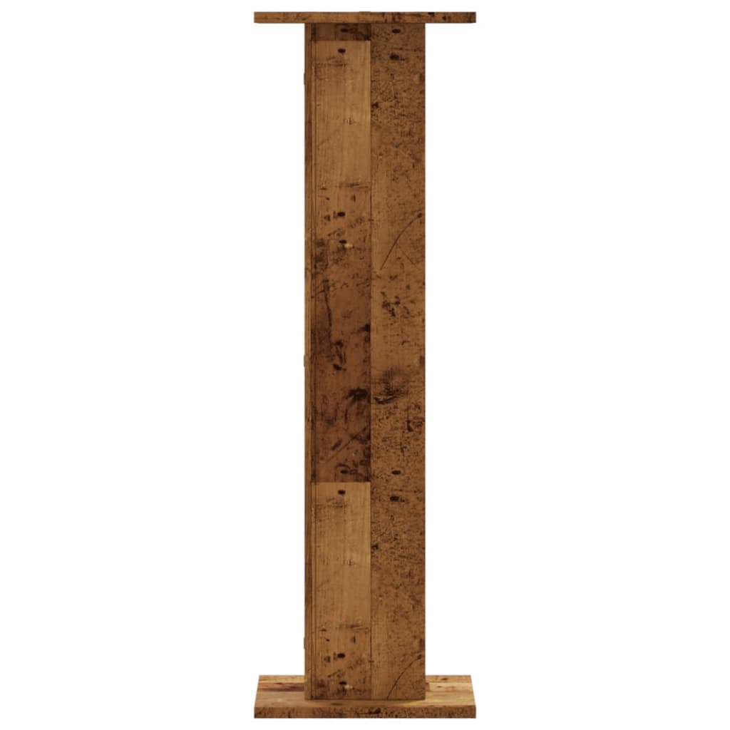 Plantestativer 2 Stk Gammelt Tre 30X30X95 Cm Konstruert Tre