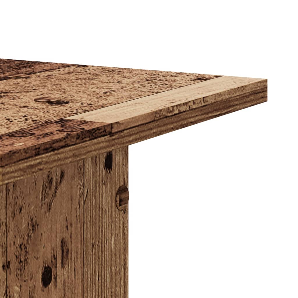 Plantestativer 2 Stk Gammelt Tre 30X30X95 Cm Konstruert Tre