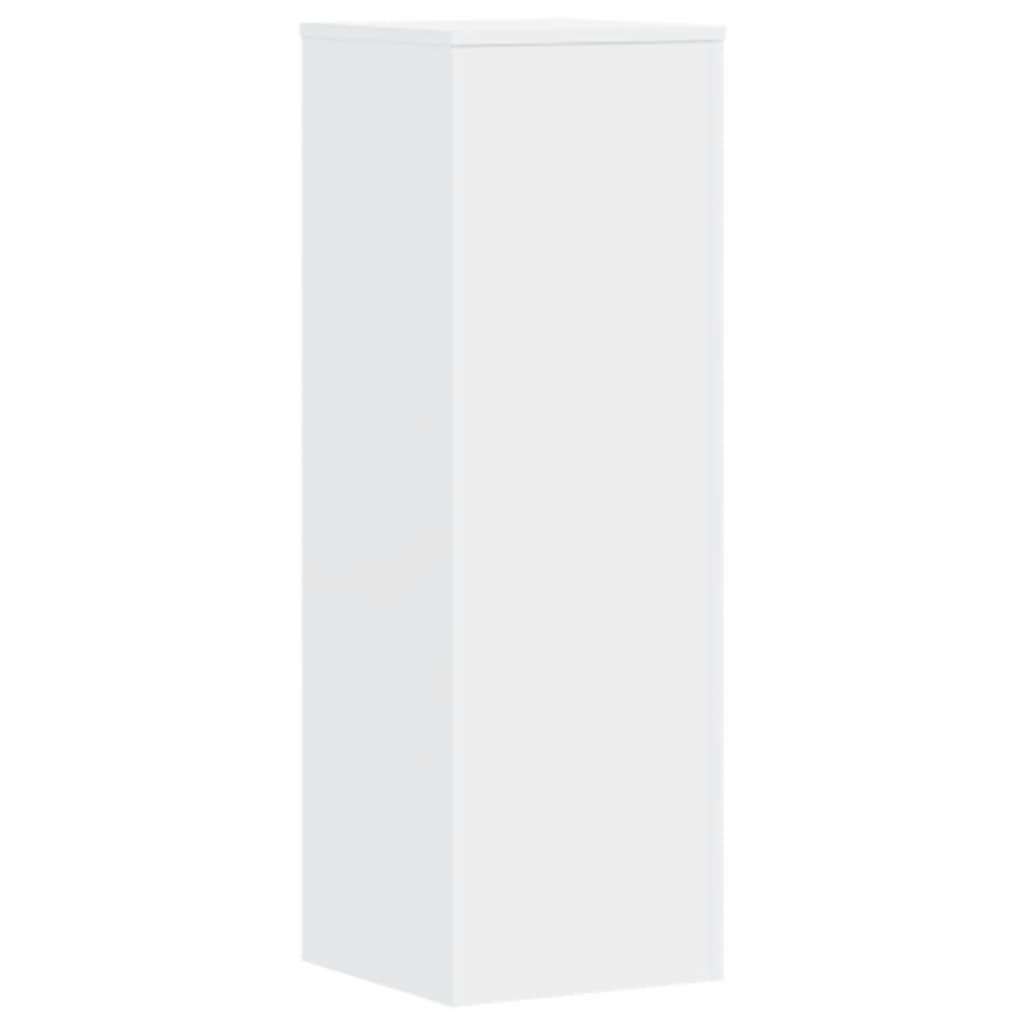 Plantestativer 2 Stk Hvit 33X33X100 Cm Konstruert Tre