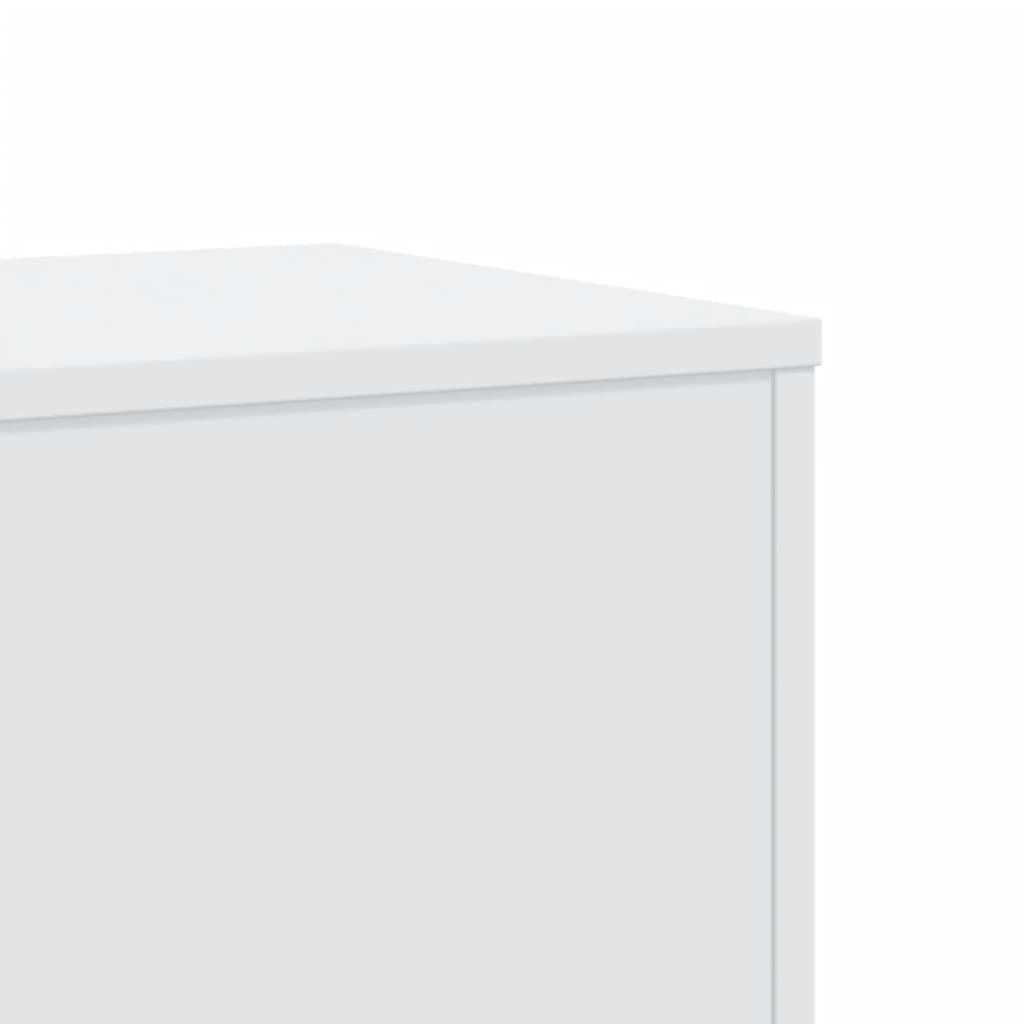 Plantestativer 2 Stk Hvit 33X33X100 Cm Konstruert Tre