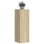 Plantestativer 2 Stk Sonoma Eik 33X33X100 Cm Konstruert Tre