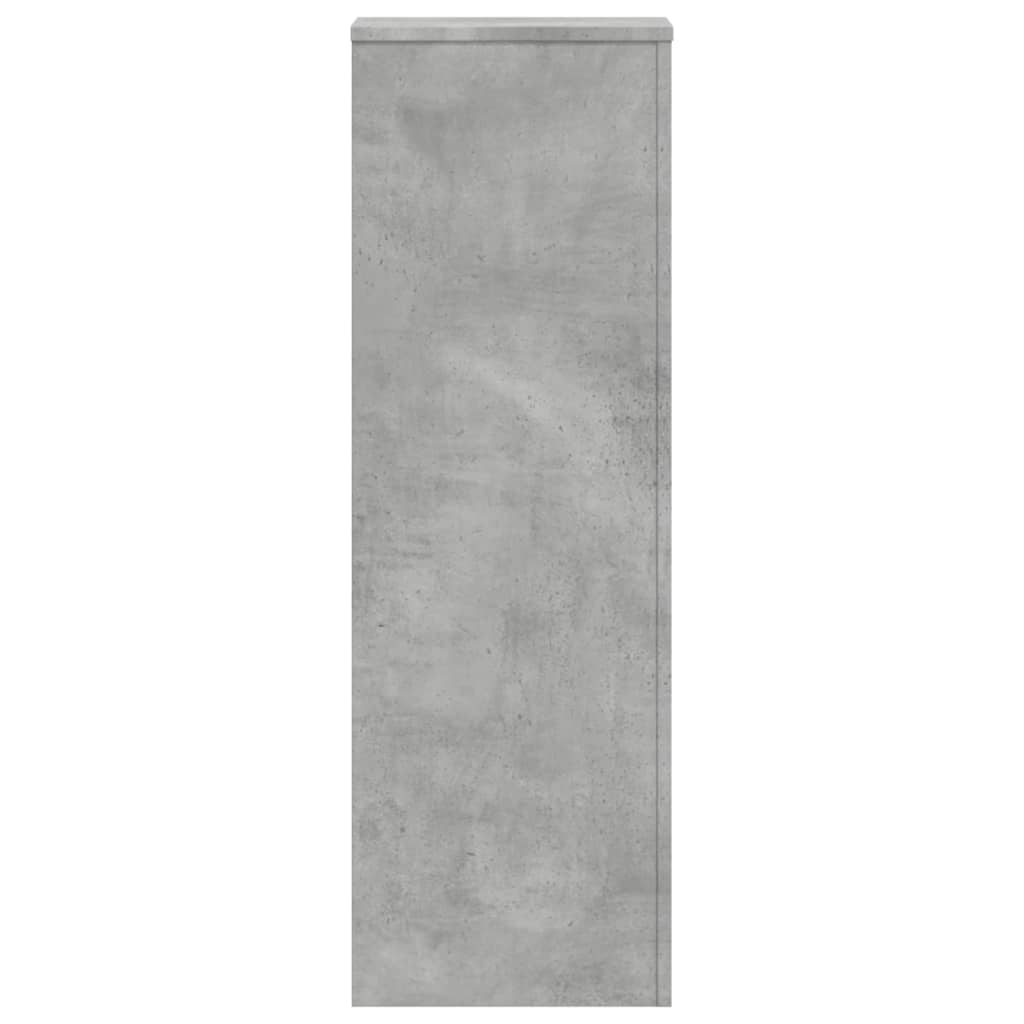 Plantestativer 2 Stk Betonggrå 33X33X100 Cm Konstruert Tre