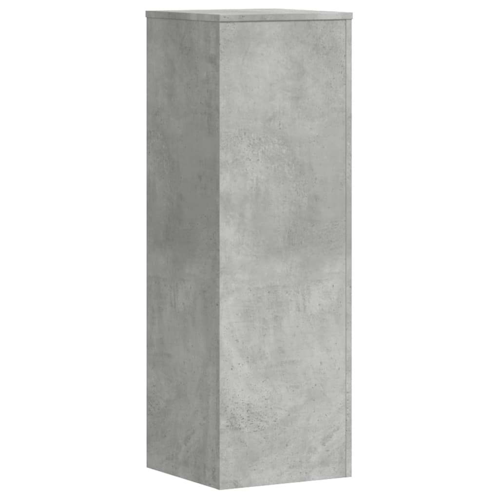 Plantestativer 2 Stk Betonggrå 33X33X100 Cm Konstruert Tre