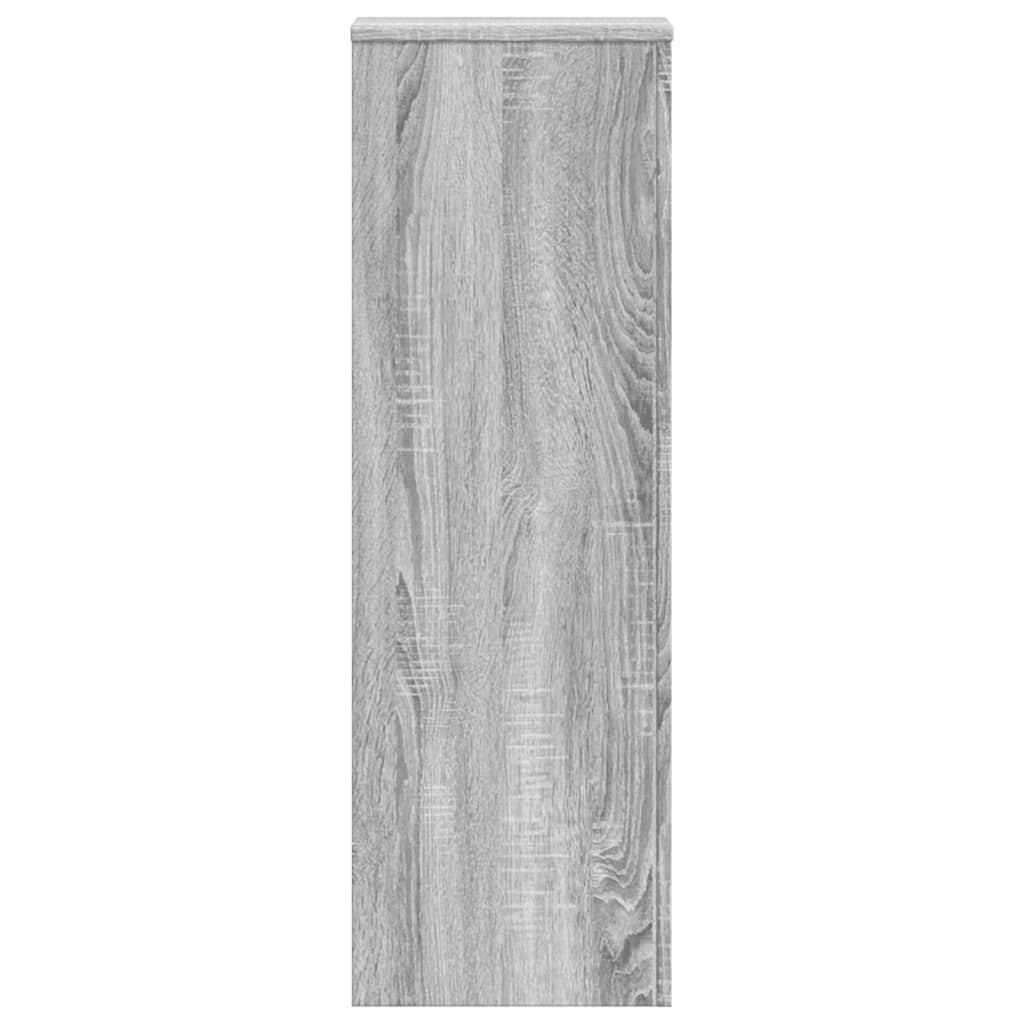 Plantestativer 2 Stk Grå Sonoma 33X33X100 Cm Konstruert Tre