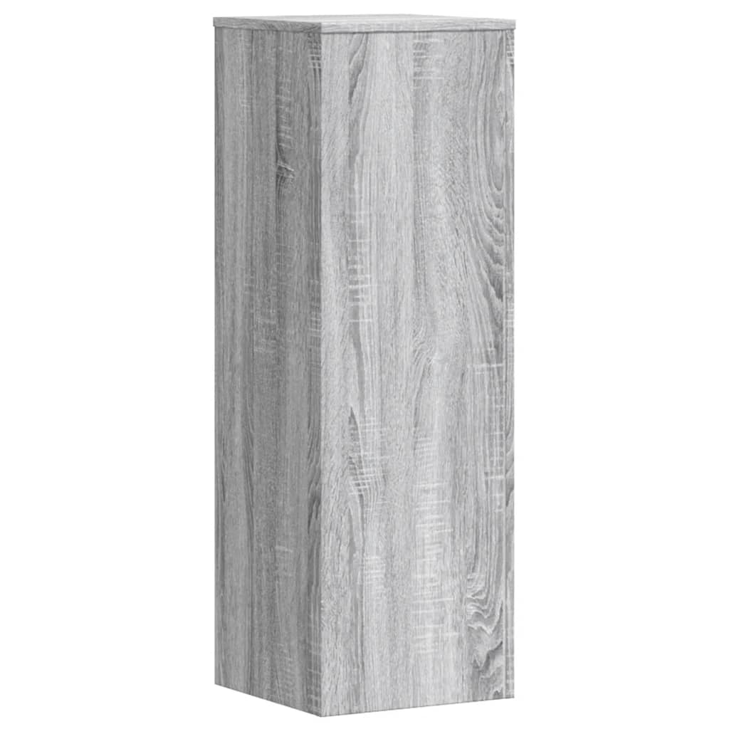 Plantestativer 2 Stk Grå Sonoma 33X33X100 Cm Konstruert Tre