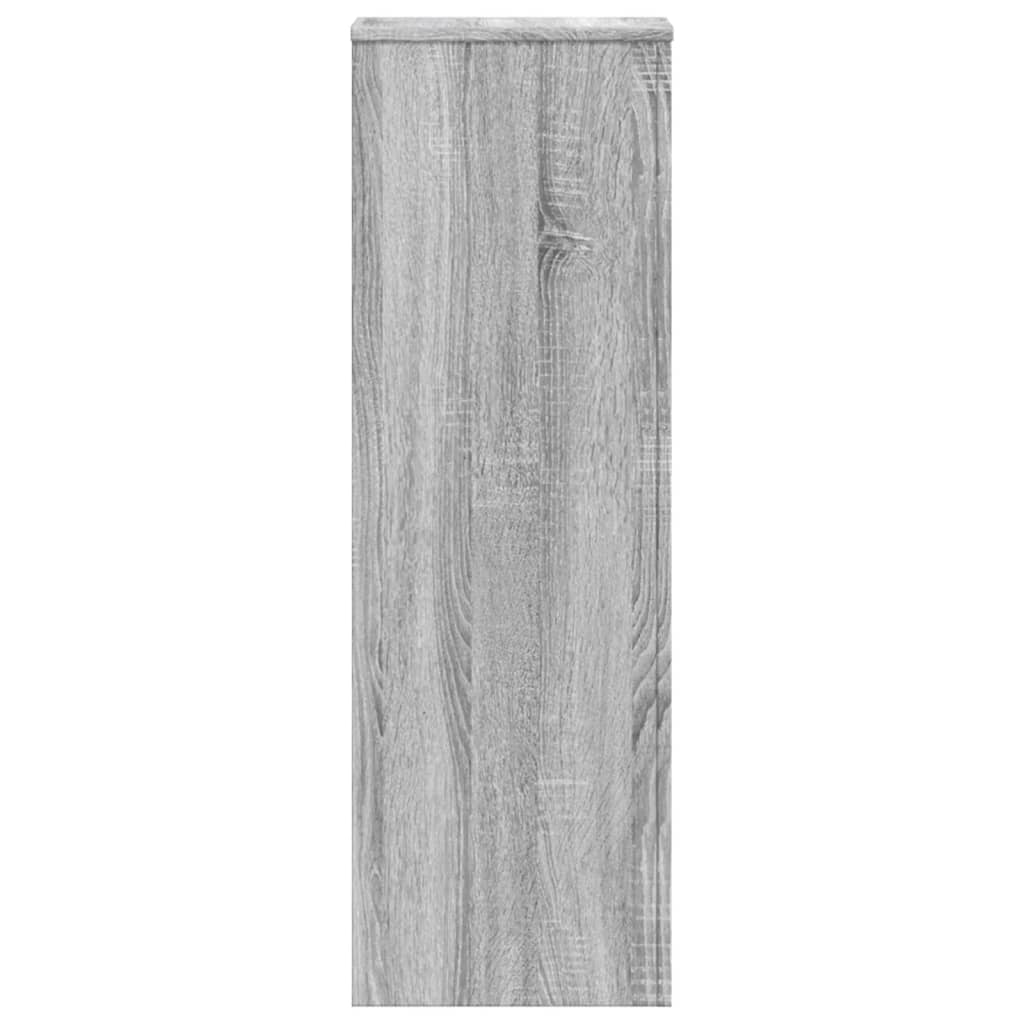 Plantestativer 2 Stk Grå Sonoma 33X33X100 Cm Konstruert Tre