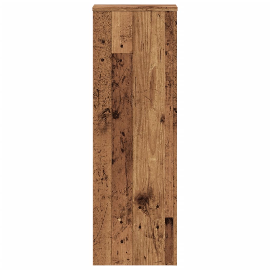 Plantestativer 2 Stk Gammelt Tre 33X33X100 Cm Konstruert Tre