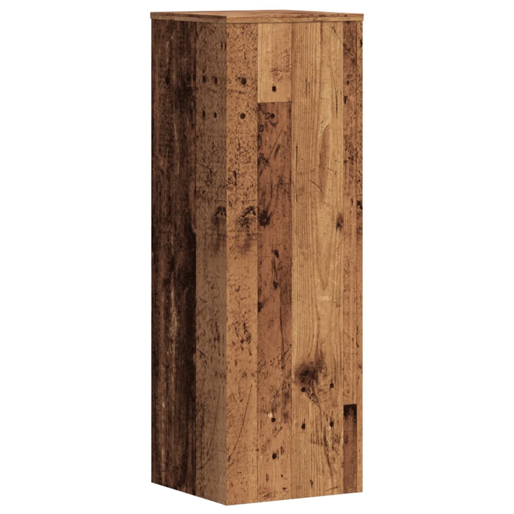 Plantestativer 2 Stk Gammelt Tre 33X33X100 Cm Konstruert Tre