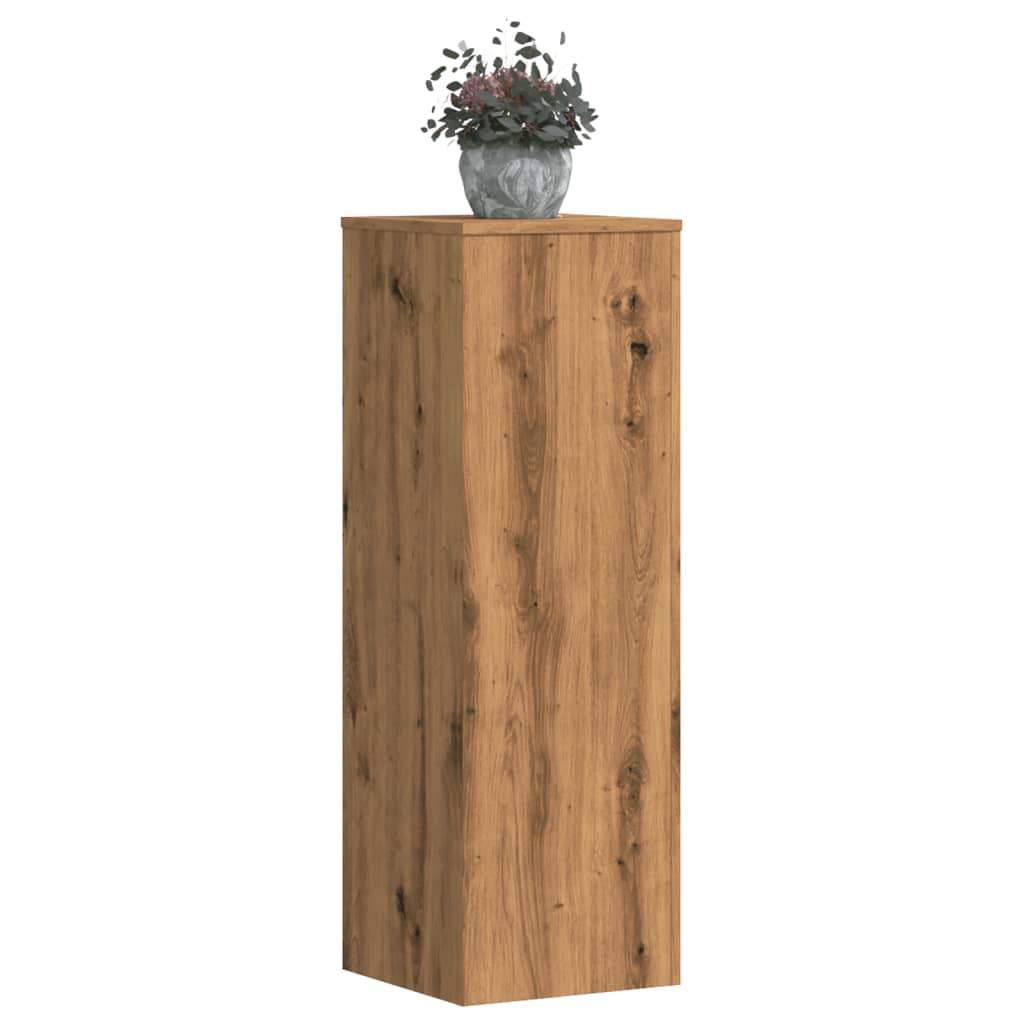 Plantestativer 2 Stk Artisan Eik 33X33X100 Cm Konstruert Tre