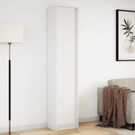 Garderobe Med Led Hvit 41,5X32,5X200 Cm Konstruert Tre