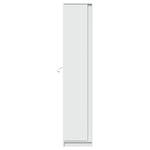 Garderobe Med Led Hvit 41,5X32,5X200 Cm Konstruert Tre
