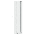Garderobe Med Led Hvit 41,5X32,5X200 Cm Konstruert Tre