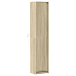 Garderobe Med Led Sonoma Eik 41,5X32,5X200 Cm Konstruert Tre