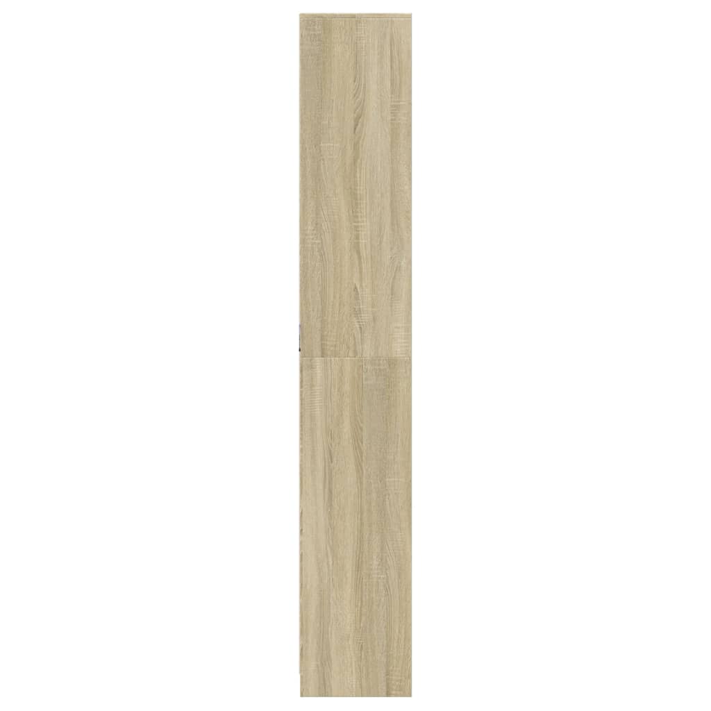 Garderobe Med Led Sonoma Eik 41,5X32,5X200 Cm Konstruert Tre