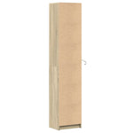 Garderobe Med Led Sonoma Eik 41,5X32,5X200 Cm Konstruert Tre