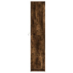 Garderobe Med Led Røkt Eik 41,5X32,5X200 Cm Konstruert Tre