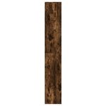 Garderobe Med Led Røkt Eik 41,5X32,5X200 Cm Konstruert Tre