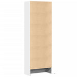 Garderobe Med Led Hvit 69X32,5X200 Cm Konstruert Tre