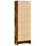 Garderobe Med Led Røkt Eik 69X32,5X200 Cm Konstruert Tre