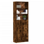 Garderobe Med Led Røkt Eik 69X32,5X200 Cm Konstruert Tre