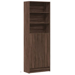 Garderobe Med Led Brun Eik 69X32,5X200 Cm Konstruert Tre