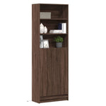 Garderobe Med Led Brun Eik 69X32,5X200 Cm Konstruert Tre