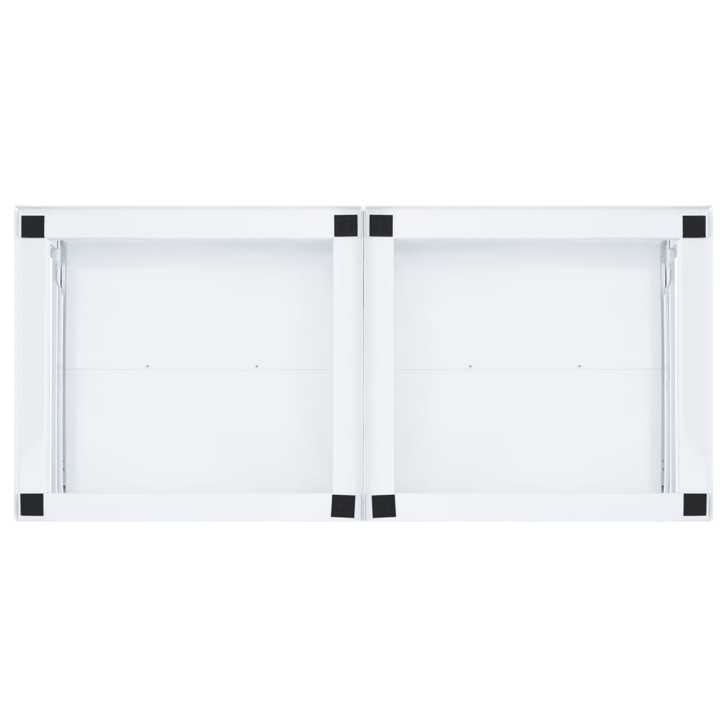 Dobbel Vaskemaskin Sokkel Med Uttrekkbare Hyller Hvit