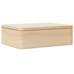 Trekasse Med Lokk 40X30X13 Cm Heltre Furu