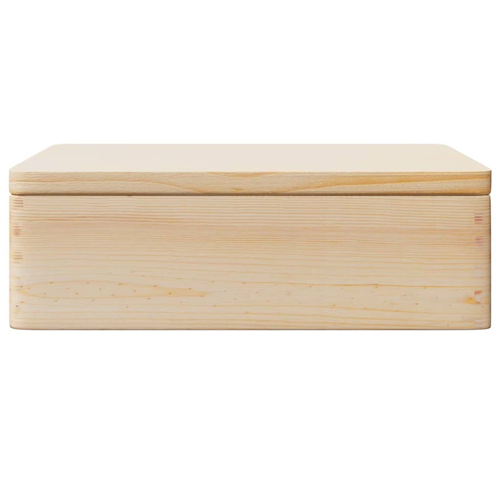 Trekasse Med Lokk 40X30X13 Cm Heltre Furu
