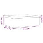 Trekasse Med Lokk 40X30X13 Cm Heltre Furu
