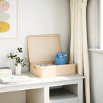 Trekasse Med Lokk Og Håndtak 40X30X13 Cm Heltre Furu