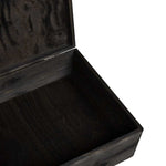 Trekasse Med Lokk Svart 40X30X13 Cm Heltre Furu