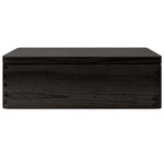 Trekasse Med Lokk Og Håndtak Svart 40X30X13Cm Heltre Furu