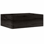 Trekasse Med Håndtak Svart 40X30X13 Cm Heltre Furu