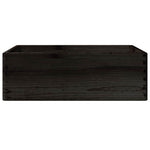 Trekasse Med Håndtak Svart 40X30X13 Cm Heltre Furu