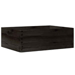 Trekasse Med Håndtak Svart 40X30X13 Cm Heltre Furu