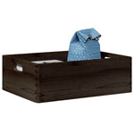 Trekasse Med Håndtak Svart 40X30X13 Cm Heltre Furu