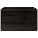 Trekasse Med Håndtak Svart 40X30X23 Cm Heltre Furu