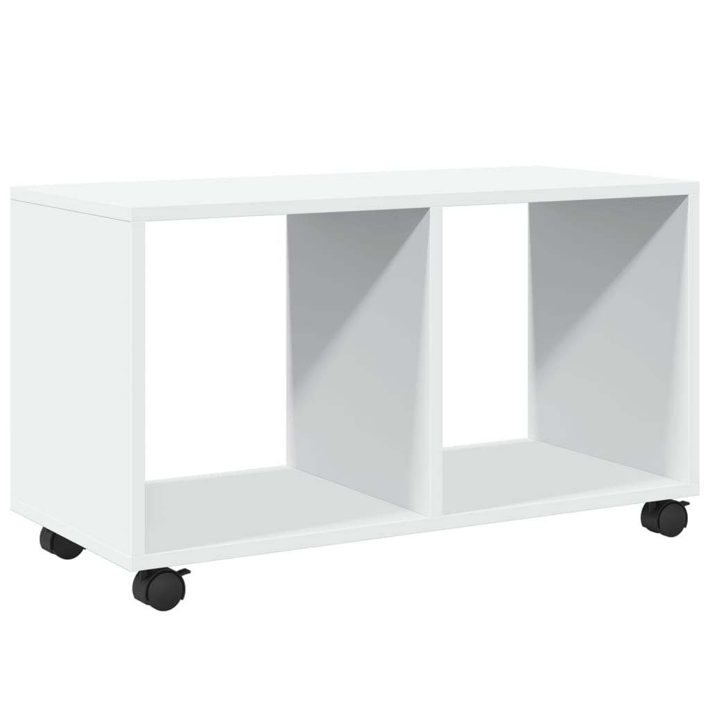 Rulleskap Hvit 72X33X42,5 Cm Konstruert Tre